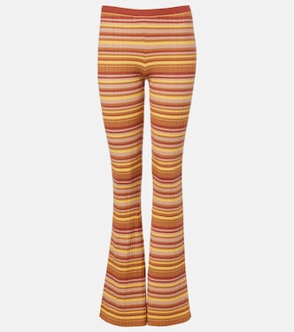 Pantalon évasé Ann rayé | Bananhot