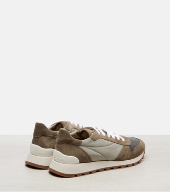 Zapatillas con ante y cuentas Monili  | Brunello Cucinelli