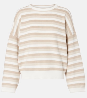 Striped cotton sweater | Brunello Cucinelli