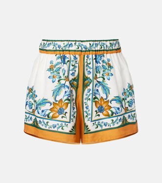Shorts Flora Tile aus einem Leinengemisch | Farm Rio