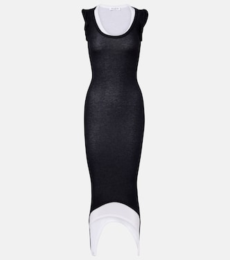 Ribbed-knit midi dress | Alaïa