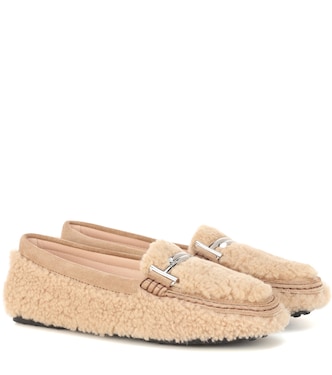 Double T shearling loafers | Tod's