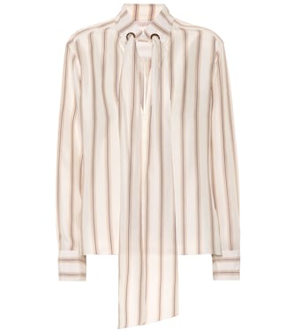 Striped silk satin blouse | Chloé