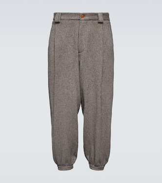 Pantalones de lana y cachemir a rayas | Giorgio Armani