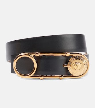 Cintura Safety Pin in pelle | Versace