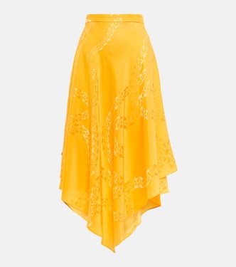 Falda midi asimétrica estampada | Stella McCartney