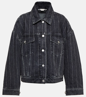 Jeansjacke mit Kristallen | Stella McCartney