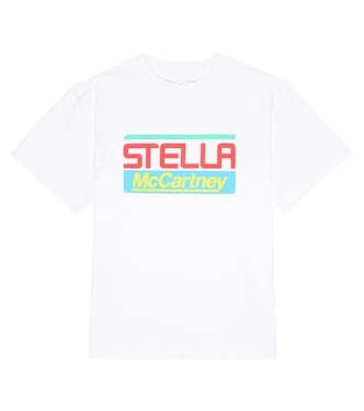 Camiseta en jersey de algodón con logo | Stella McCartney Kids