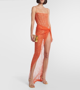 Lace wrap skirt  | LaQuan Smith