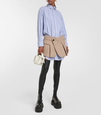 X Thomas Mason Hemdblusenkleid aus Baumwolle und Wolle | Sacai