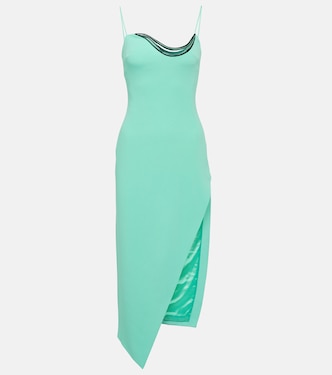 Vestido midi adornado | David Koma