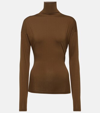 Top de cuello alto Second Skin de jersey | Lemaire