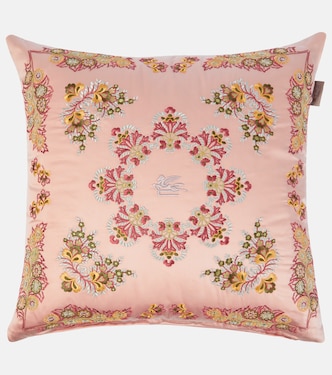 Embroidered cotton cushion | Etro