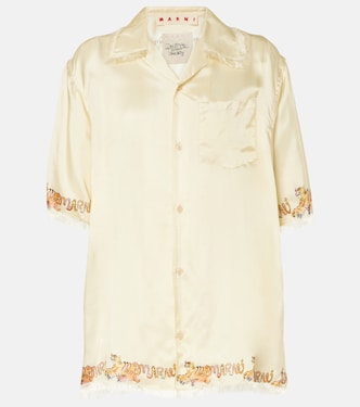 Bedrucktes Hemd aus Satin | Marni
