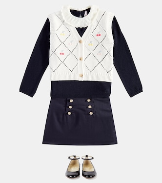 Gilet Ticiana in cotone e cashmere | Bonpoint