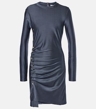 Vestido corto de jersey fruncido | Rabanne