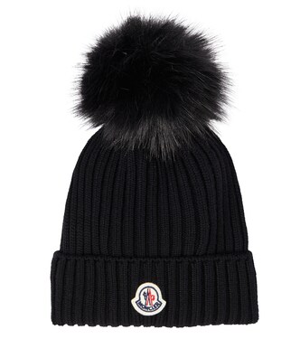 Logo virgin wool beanie | Moncler Enfant