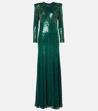 Abito lungo Paloma con paillettes | Jenny Packham