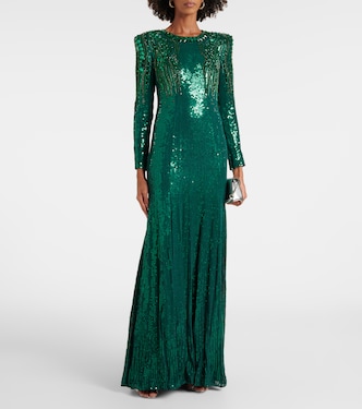 Abito lungo Paloma con paillettes | Jenny Packham