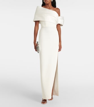 Robe Alexis aus Twill und Crêpe | Solace London