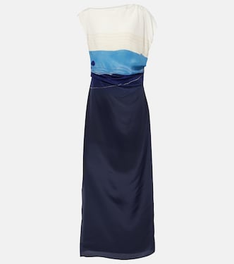 Mariner printed silk maxi dress | SIR