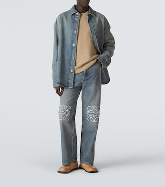 Jean ample Anagram brodé  | Loewe