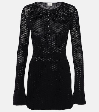 Minikleid aus Häkelstrick | Saint Laurent