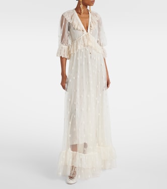 Besticktes Maxikleid aus Spitze | Chloé