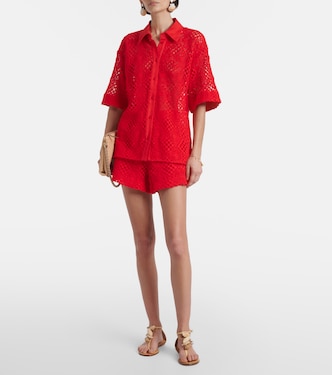 Camicia Rayure in crochet di misto cotone | SIR