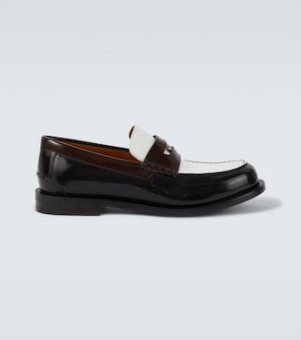Double G leather penny loafers | Gucci