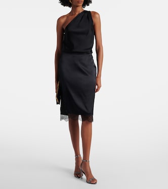 Falda tubo en mezcla de seda | Tom Ford