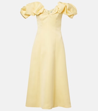 Annie ruffled off-shoulder midi dress | Leo Lin