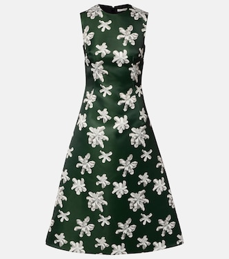 Rumi floral genzianella midi dress | Emilia Wickstead