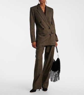 Jevima chalk stripe suit jacket | Isabel Marant