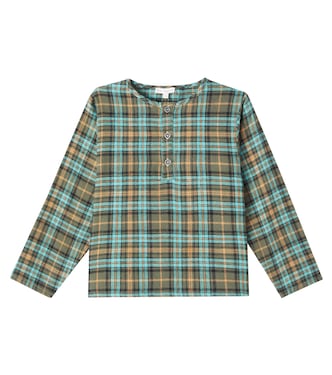 Chemise Sebastian en coton à carreaux | Bebe Organic