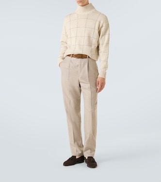 Wool twill straight pants | Dunhill