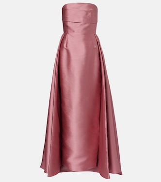 Strapless satin gown | Solace London