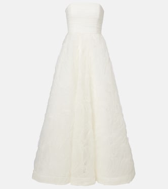 Bridal Willow ruffled mesh bustier gown | Rebecca Vallance