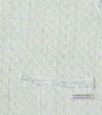 Bon Ton cotton-blend bouclé top | Monnalisa