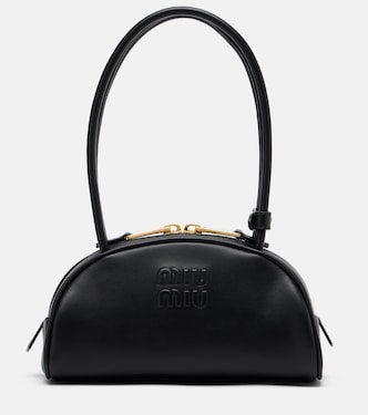 Beau Small leather bowling bag | Miu Miu