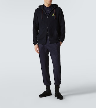 Sweat-shirt à capuche Bomber Horsey en coton | Loro Piana