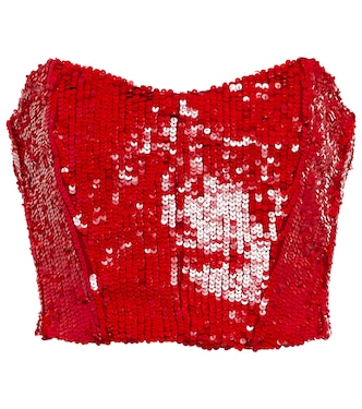 Oviedo sequined bustier | The Mannei