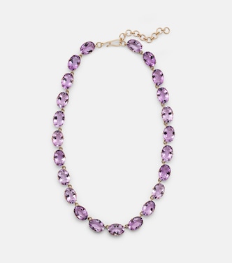 Collana in oro 18kt e 14kt con ametiste | Ileana Makri