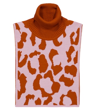 Chal de punto intarsia en mezcla de lana | Paade Mode