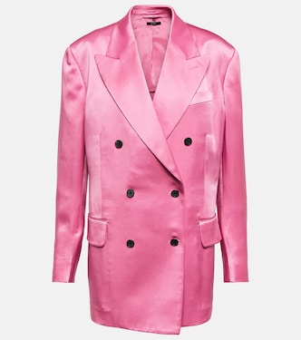 Blazer doppiopetto in raso | Tom Ford