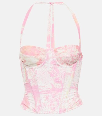 Top bustier con stampa floreale | Roberta Einer