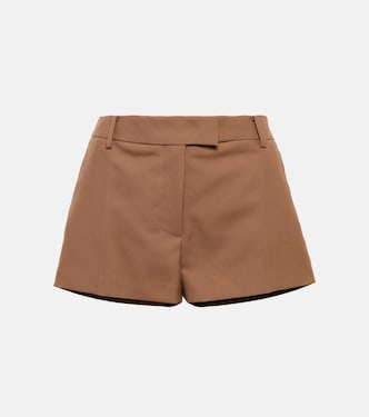 Shorts in gabardine a vita media | Valentino