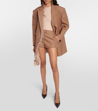 Shorts in gabardine a vita media | Valentino