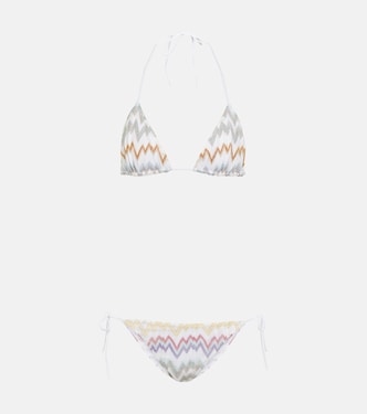 지그재그 메탈릭 니트 비키니 | Missoni Mare