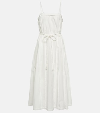 Vestido midi Leela en popelín de algodón | Ulla Johnson